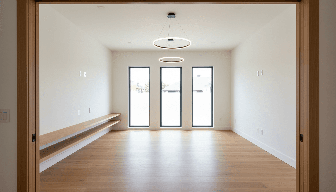 Construction site after complete cleaning, ready for inspection