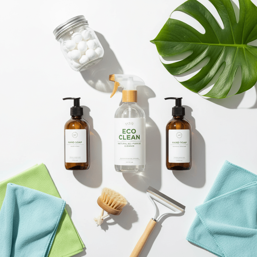 Eco-friendly and safety-approved cleaning products and protective equipment